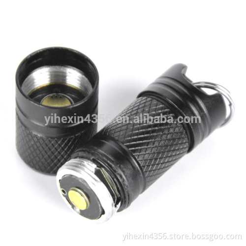 Super Mini USB Rechargable Flashlight Led Aluminum Torch With Gift Box